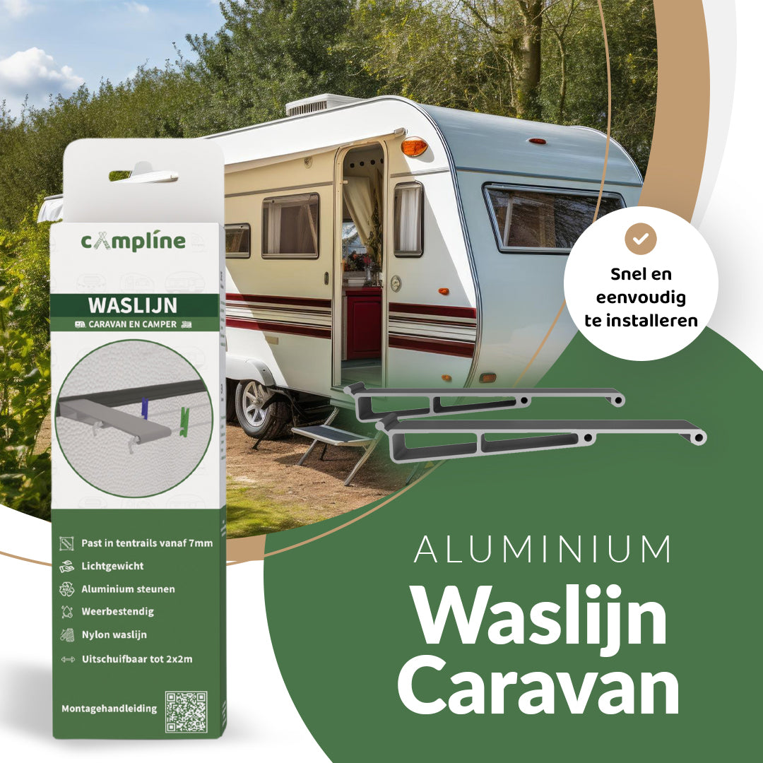 Waslijn caravan campline